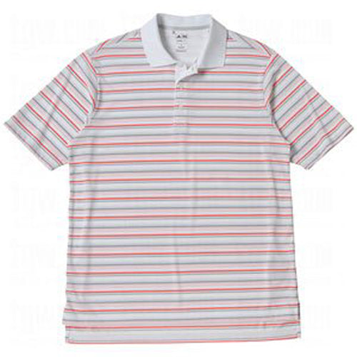 Adidas Men's ClimaLite White-Based Jersey Stripe Polo, Color Options