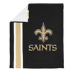 FOCO NFL New Orleans Saints Plush Soft Micro Raschel Throw Blanket, 50 x 60