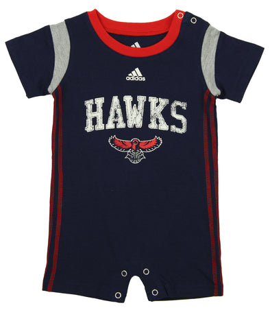 Adidas NBA Infants Atlanta Hawks Jump Ball Romper, Navy