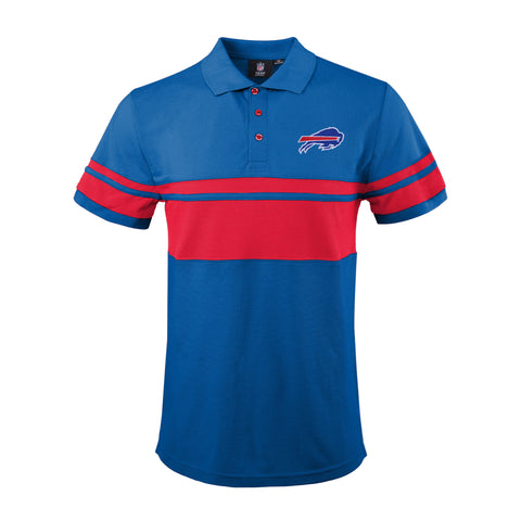 FOCO Men's NFL Buffalo Bills Stripe Polo Shirt