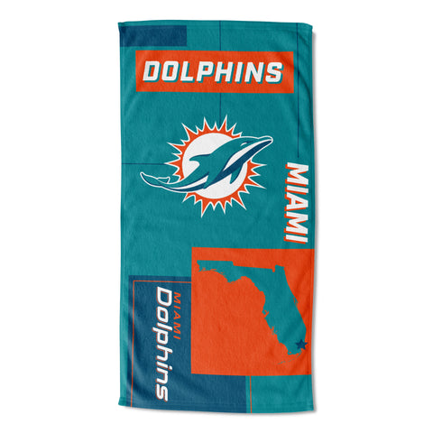 Northwest NFL Miami Dolphins State Line Beach Towel