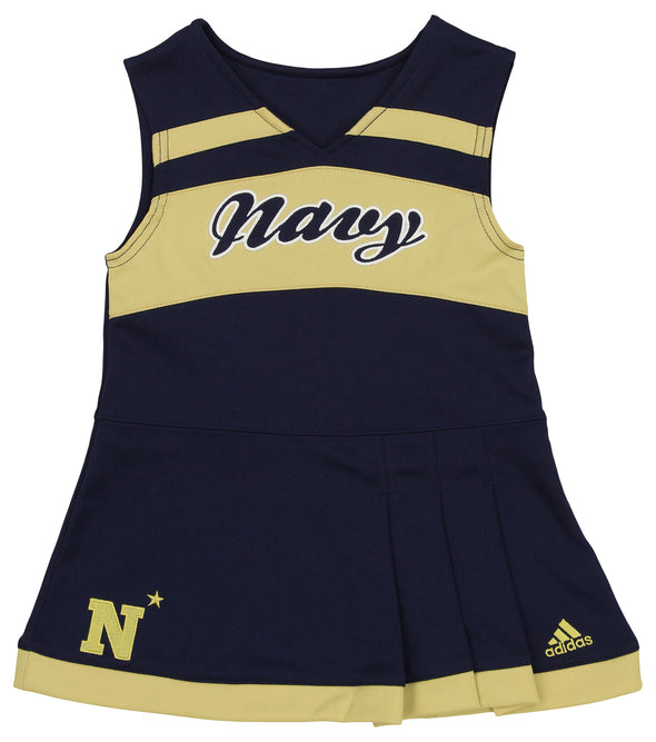 Outerstuff NCAA Toddler Girls Navy Midshipmen Cheer Jumper Dress