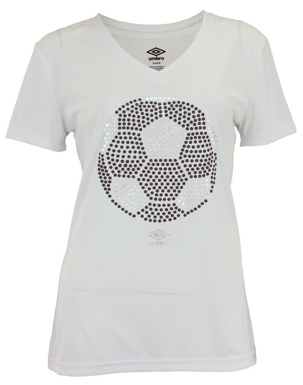 Umbro Women's Football Bling Climate Short Sleeve Tee