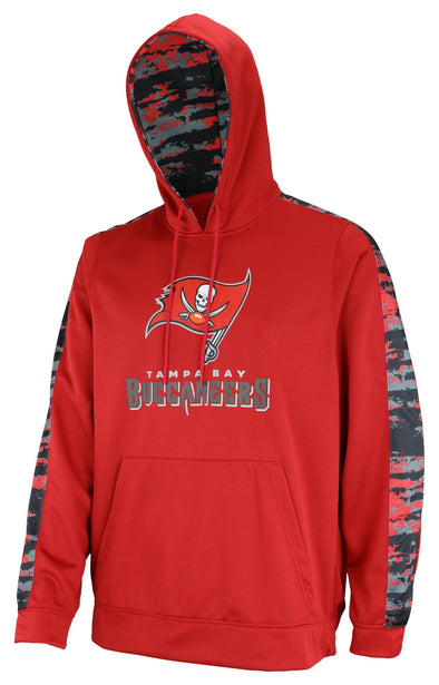 Zubaz NFL Men's Tampa Bay Buccaneers  Hoodie w/ Oxide Sleeves