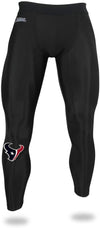 Zubaz NFL Men's Houston Texans Active Compression Black Leggings