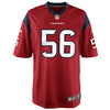Nike NFL Football Youth Houston Texans BRIAN CUSHING # 56 Game Jersey, Red