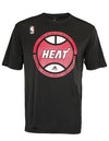 Adidas NBA Men's Miami Heat Performance Graphic Tee, Black