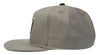 Flat Fitty MSA Raider Adjustable Buckle Back Baseball Cap Hat, Silver / Black