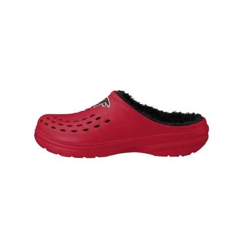 FOCO NFL Men's Atlanta Falcons Sherpa Lined Big Logo Clogs