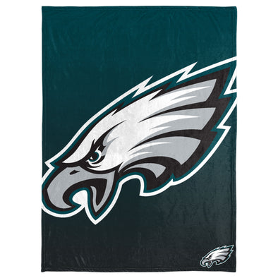 FOCO NFL Philadelphia Eagles Gradient Micro Raschel Throw Blanket, 50 x 60