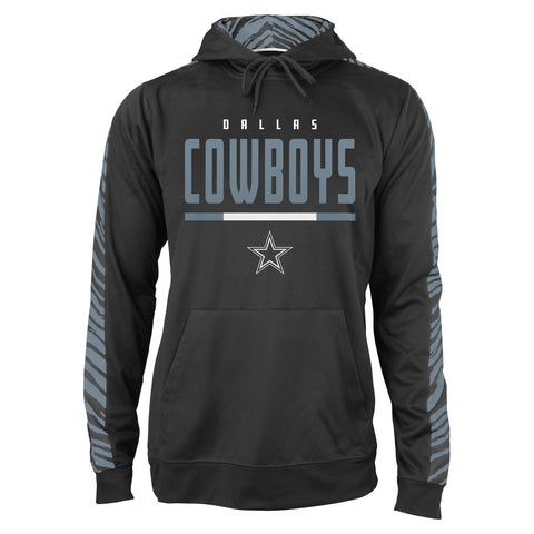 Zubaz NFL Men's Dallas Cowboys Hoodie w/ Oxide Zebra Sleeves