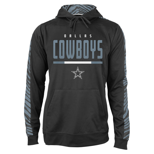 Zubaz NFL Men's Dallas Cowboys Hoodie w/ Oxide Zebra Sleeves