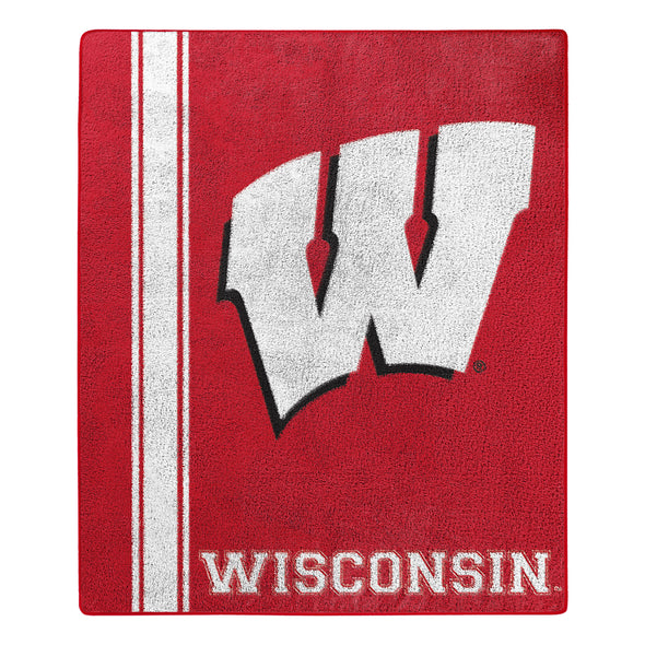 Northwest NCAA Wisconsin Badgers Sherpa Throw Blanket