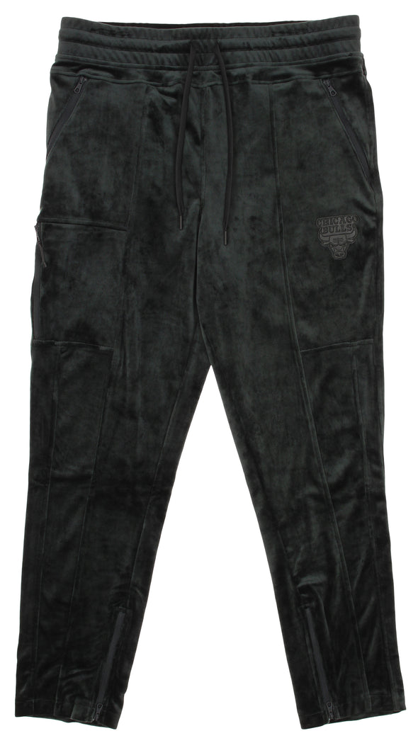 FISLL NBA Men's Chicago Bulls Hedrix Velour Team Jogger Sweatpants