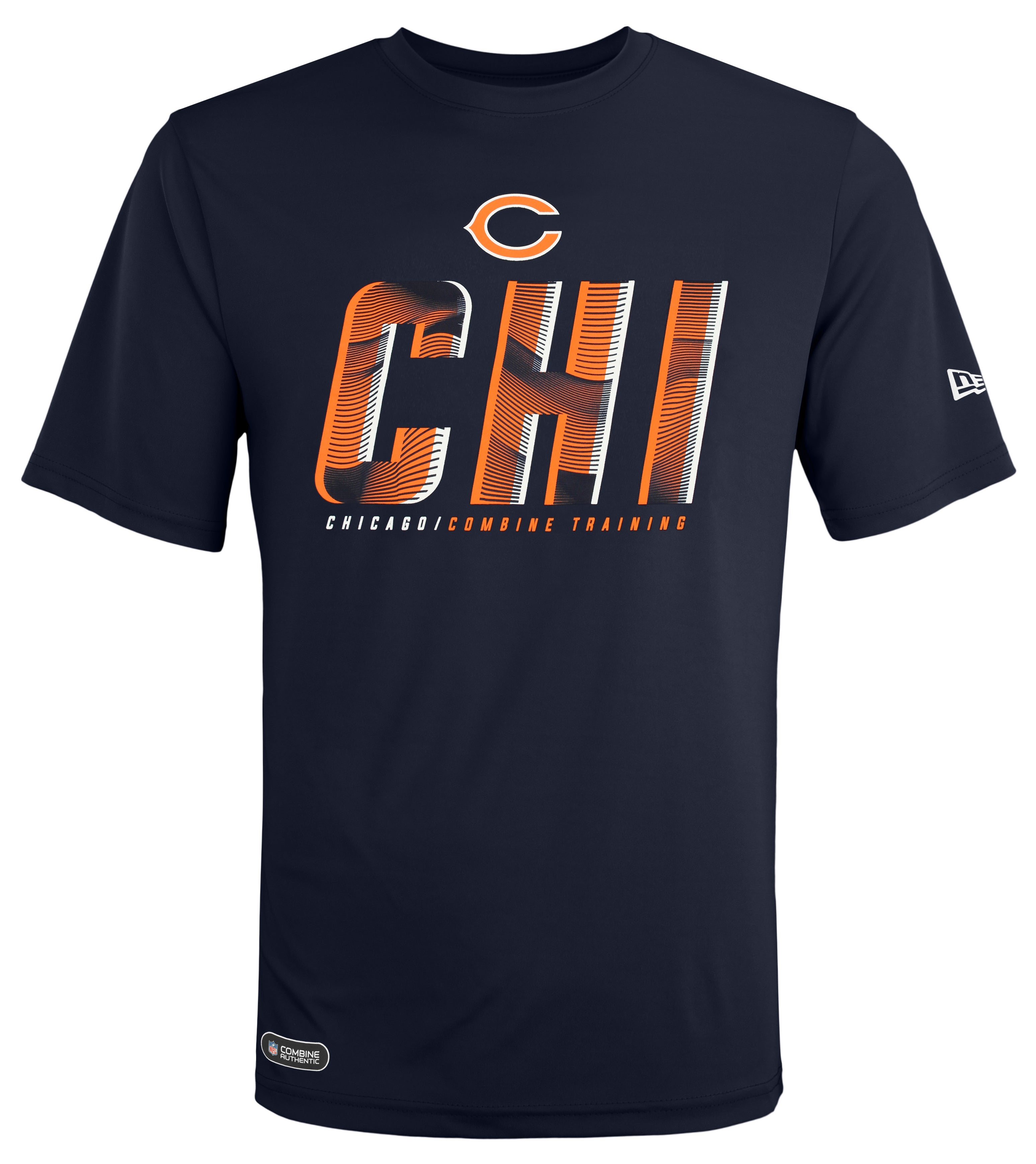 NFL Team Apparel Boys' Chicago Bears Abbreviated Grey T-Shirt