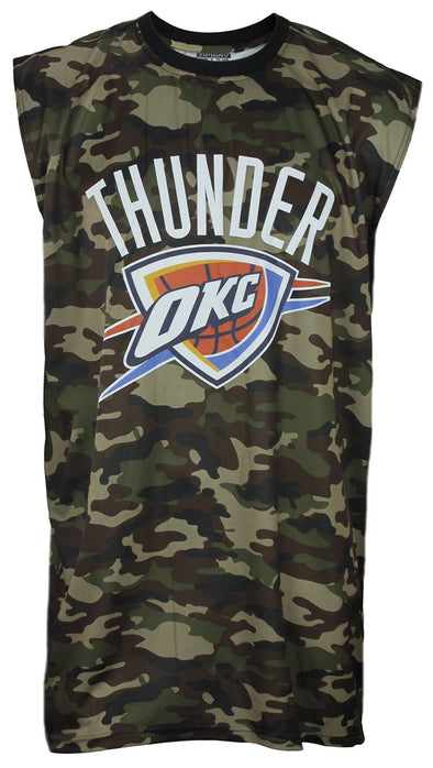 Zipway NBA Men's Big and Tall Oklahoma City Thunder Muscle Shirt - Camo Green