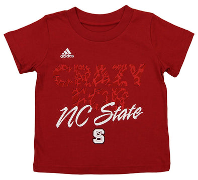 Adidas NCAA Toddlers North Carolina State Crazy Primary Tee, Red