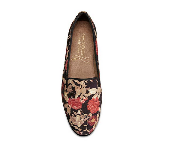Aerosoles Women's Betunia Slip-on Loafer, Black Floral