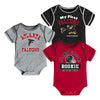 Outerstuff NFL Infant Atlanta Falcons "My First" 3-Pack Creeper Set