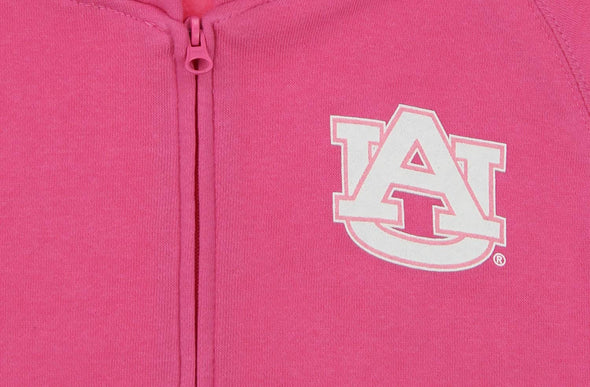 Outerstuff NCAA Women's Auburn Tigers Zip Up Hoodie, Pink