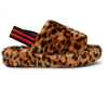 Steve Madden Women's Fluff Slippers, Leopard