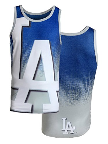 MLB Men's Los Angeles Dodgers Big Logo Tank Top Shirt, Blue