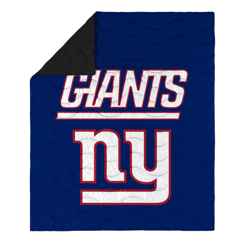 FOCO NFL New York Giants Exclusive Outdoor Wearable Big Logo Blanket, 50" x 60"