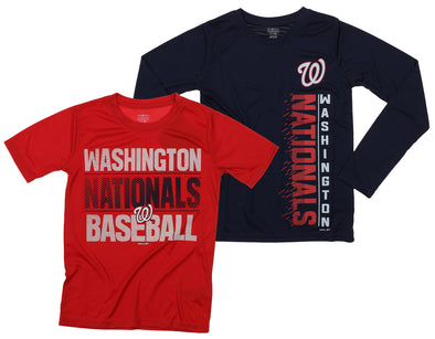 Outerstuff MLB Youth Washington Nationals Fan Two Piece Performance T-Shirt Combo Set
