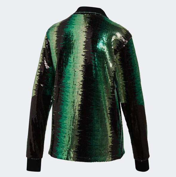 Adidas Women's Sequin Football Jersey, Multicolor / Mist Jade