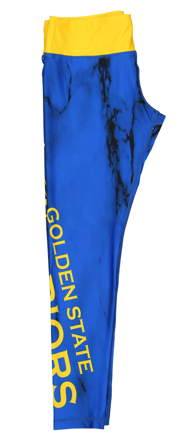 FOCO NBA Women's Golden State Warriors Team Color Marble Wordmark Legging