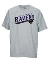 Reebok Mens NFL Football Baltimore Ravens Short Sleeve Shirt Top, Grey