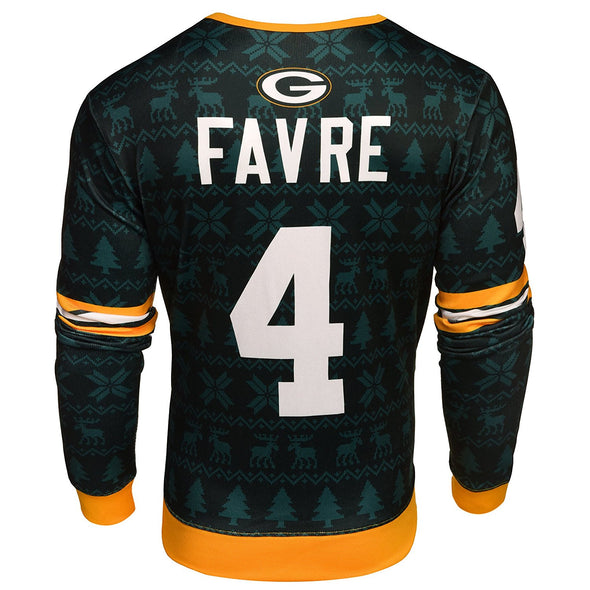 NFL Men's Green Bay Packers Brett Favre Retired Player Ugly Sweater