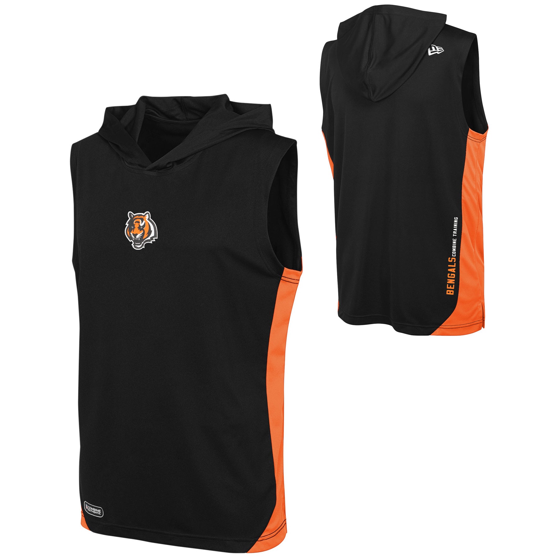 Nfl Cincinnati Bengals Boys' Black/gray Long Sleeve Hooded