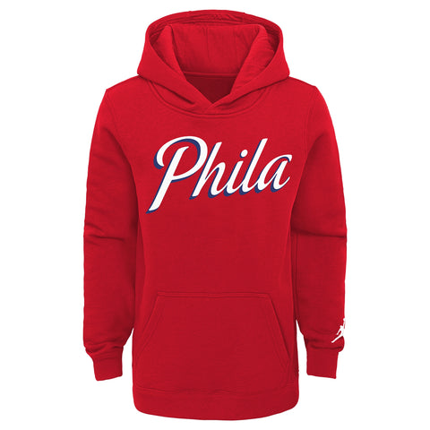 Outerstuff Youth Boys Philadelphia 76ers Statement Essential Pullover Fleece Hoodie