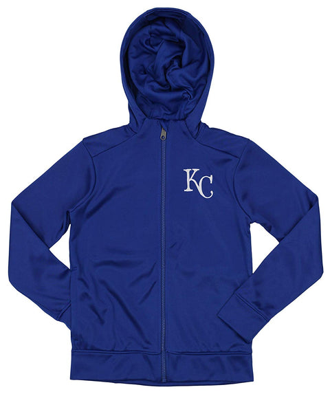 Outerstuff MLB Youth/Kids Kansas City Royals Performance Full Zip Hoodie