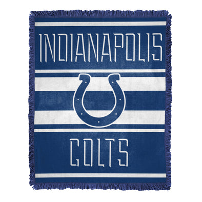 Northwest NFL Indianapolis Colts Nose Tackle Woven Jacquard Throw Blanket