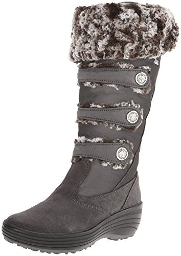 Pajar Women's Maureen Fur Boots Winter Snow Fashion Boot, Grey