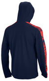Zubaz NFL Men's New England Patriots Team Color Block 1/4 Camo Lines Zip Hoodie