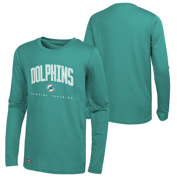 Outerstuff NFL Men's Miami Dolphins Up Field Performance T-Shirt Top