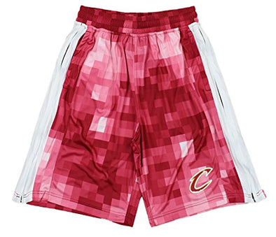 Zipway NBA Men's Cleveland Cavaliers Pixel Single Layer Athletic Shorts