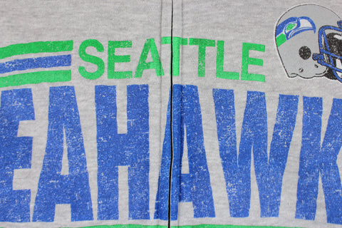 Seattle Seahawks NFL Football Men's Across the Middle Fleece Hoodie, Grey