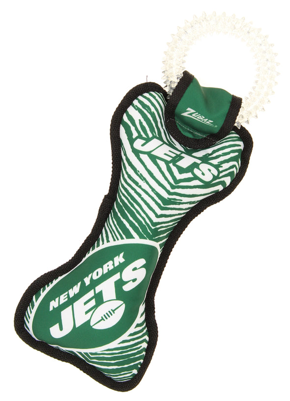Zubaz X Pets First NFL New York Jets Team Ring Tug Toy for Dogs