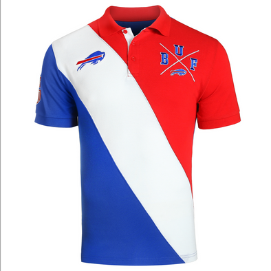 FOCO NFL Men's Buffalo Bills Rugby Polo Shirt