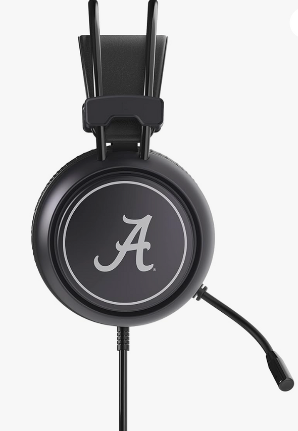 SOAR NCAA Alabama Crimson Tide LED Gaming Headset Headphones and Mic