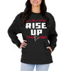 Zubaz NFL Women's Atlanta Falcons Team Color & Slogan Crewneck Sweatshirt