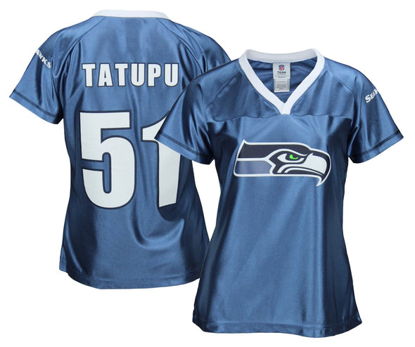 NFL Football Women's Seattle Seahawks Lofa Tatupu # 51 Dazzle Fashion Jersey
