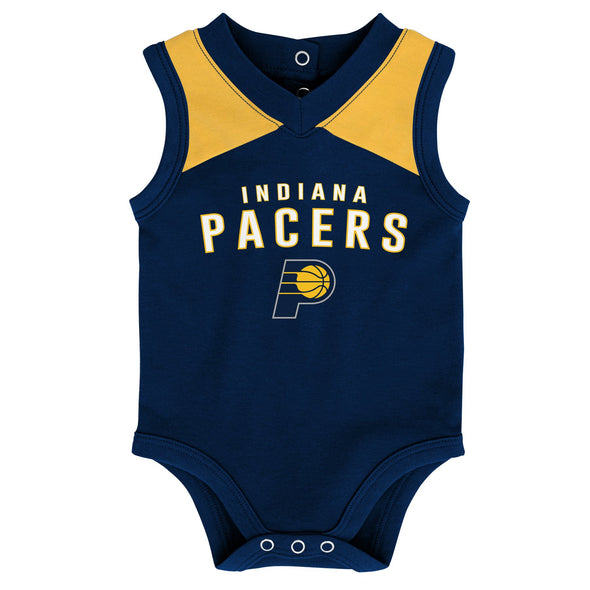 Outerstuff NBA Infants (12M-24M) Indiana Pacers Overtime 3-Piece Bodysuit Set