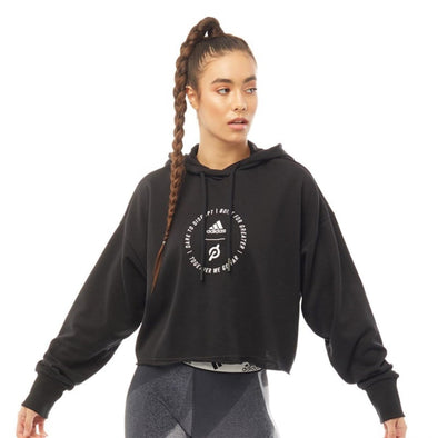 Adidas X Peloton Women's Crop Hoodie, Black