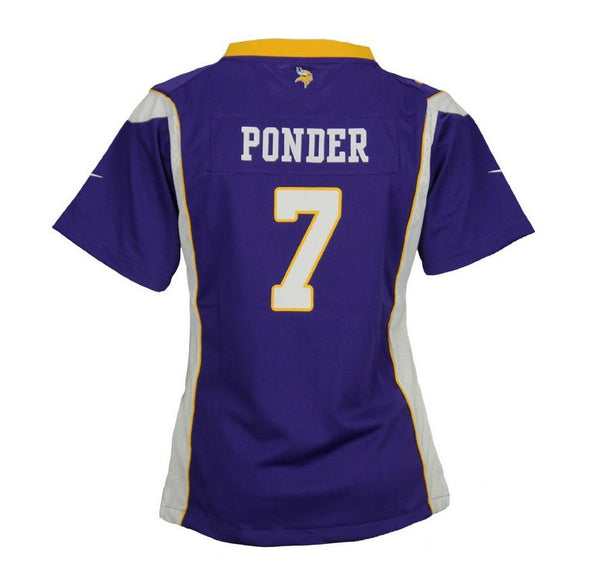 Nike NFL Football Youth Girls Minnesota Vikings Christian Ponder #7 Game Jersey