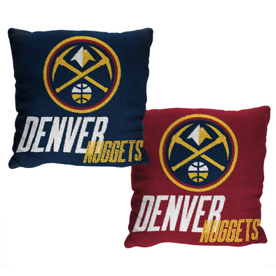 Northwest NBA Denver Nuggets 20x20 Double Sided Jacquard Accent Throw Pillow